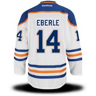 Best Quality White NHL Edmonton Oilers 14 Jordan Eberle Hockey Jersey